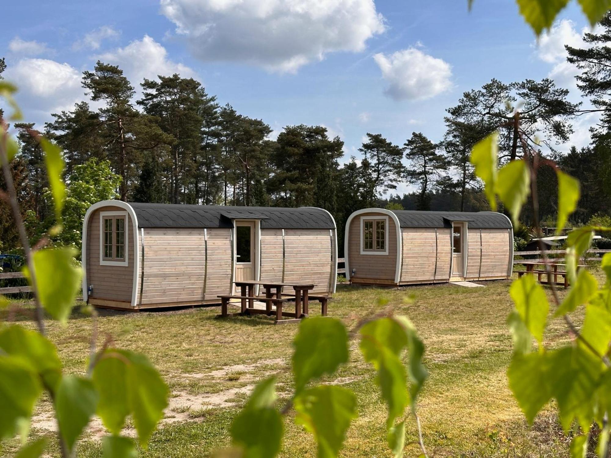 Naturcamping Lueneburger Heide - Chalets & Tiny Haeuser Soltau Luaran gambar